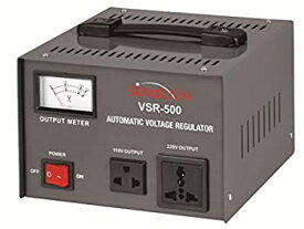 【中古】【輸入品・未使用】Simran VSR-500 トランスフォーマー パワーコンバーター 110V -240V 電圧レギュレーターボックス 500W チャコールグレー