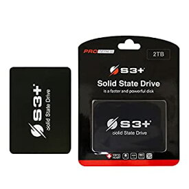 【中古】【輸入品・未使用】2TB S3+ SSD 2.5インチ SATA 3.0 - 小売用(ブラック)