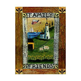 【中古】【輸入品・未使用】Trademark Fine Art Family and Friends by Cheryl Bartley, 24x32インチ ファインアート マルチカラー