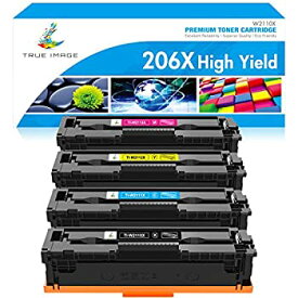 【中古】【輸入品・未使用】True Image(トゥルーイメージ) 互換トナーカートリッジ 交換用 HP 206X 206A W2110A W2110X HP Color Laserjet Pro M255dw MFP M283fdw M283cdw
