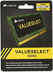 【中古】【輸入品・未使用】CORSAIR DDR2 800MHz 8GB(4GBx2枚) 2x200pin SODIMM Unbuffered CL5 VS8GSDSKIT800D2