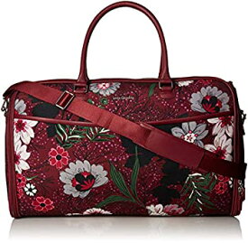 【中古】【輸入品・未使用】Vera Bradley Iconic Convertible Garment Bag, Bordeaux Meadow, One Size