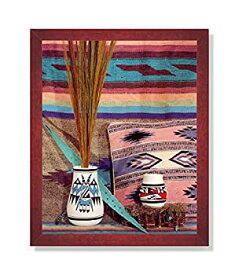 【中古】【輸入品・未使用】南西部ネイティブアメリカン インディアン陶器写真 フレームアートプリント #1
