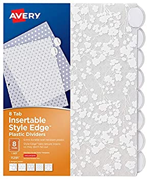 【中古】【輸入品・未使用】Avery Style Edge 挿入可能 プラスチックディバイダー 8タブ 1セット ファッションデザイン 24パック (11291)：スカイマーケットプラス