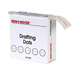 【中古】【輸入品・未使用】Adhesive Drafting Dots w/Dispenser, 2.2cm dia, White, 500/Box, Sold as One Box