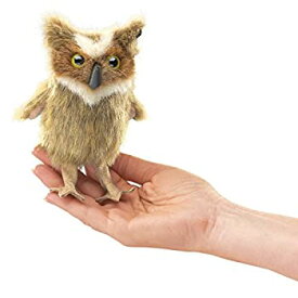 【中古】【輸入品・未使用】Folkmanis Puppets Great Horned Owl Finger Puppet