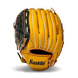 【中古】【輸入品・未使用】(Left Hand Throw, 10", Yellow) - Franklin Sports Field Master Series Baseball Gloves