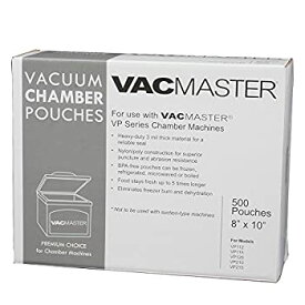 【中古】【輸入品・未使用】VacMaster 40722 3-Mil Vacuum Chamber Pouches, 8-Inch by 10-Inch, 500 per Box by Vacmaster