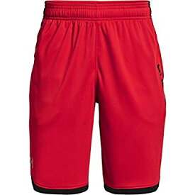 【中古】【輸入品・未使用】Under Armour Boys' Stunt 3.0 Shorts , Red (600)/Mod Gray , Youth Large