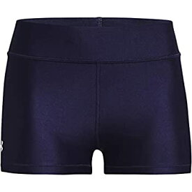 【中古】【輸入品・未使用】Under Armour Women's HeatGear Armour Mid Rise Shorty , Midnight Navy (410)/White, XX-Large