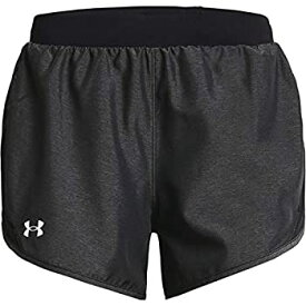 【中古】【輸入品・未使用】Under Armour Women's Fly By 2.0 Running Shorts , Black Full Heather (015)/Reflective , Medium