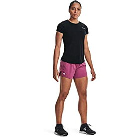 【中古】【輸入品・未使用】Under Armour Women's Launch Stretch Woven 5-Inch Shorts , Pink Quartz Full Heather (678)/Reflective , X-Small