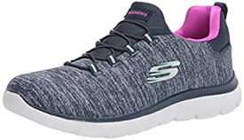 【中古】【輸入品・未使用】Skechers Women's Athleisure Sneaker, Navy/Hot Pink,7.5 M US