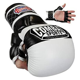 【中古】【輸入品・未使用】(Regular, White) - Combat Sports Max Strike MMA Training Gloves
