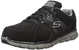 【中古】【輸入品・未使用】Skechers for Work Men's Synergy Ekron Walking Shoe, Black Charcoal, 8.5 D(M) US