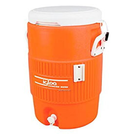 【中古】【輸入品・未使用】igloo(イグルー) 5ガロン シートトップ ウォータージャグ(18.9L) オレンジ/ホワイト #42316