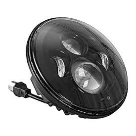 【中古】【輸入品・未使用】Aukmak LED デイメーカー ヘッドライト プロジェクター ヘッドランプ ハーレーダビッドソン オートバイ用 7" Headlight(none halo) Auk2078Son
