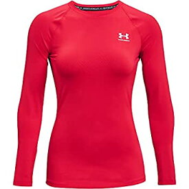 【中古】【輸入品・未使用】Under Armour Women's HeatGear Compression Long-Sleeve T-Shirt , Red (600)/White , Medium
