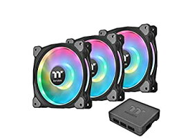 【中古】【輸入品・未使用】Thermaltake Riing Duo PLUS 12 RGB Radiator Fan TT PE -3Pack- PCケースファン 12cm FN1288 CL-F073-PL12SW-A