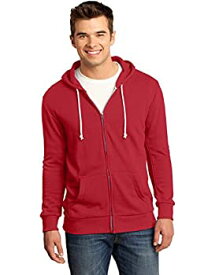 【中古】【輸入品・未使用】District Men 's Young Core Fleece Full Zip Hoodie US サイズ: XS カラー: レッド