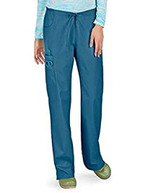 【中古】【輸入品・未使用】Dickies Women's Tall EDS Signature Scrubs Missy Fit Drawstring Cargo Pant, Caribbean Blue, Medium/Tall