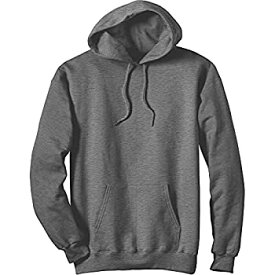 【中古】【輸入品・未使用】Hanes F170 Mens Ultimate Cotton Pullover Adult Hoodie Sweatshirt Charcoal Heather Large