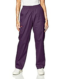 【中古】【輸入品・未使用】Dickies Women's 86106 EDS Signature Scrubs Missy Fit Pull-On Cargo Pant, Eggplant, XX-Small Petite