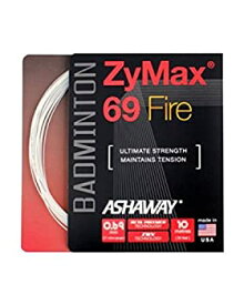 【中古】【輸入品・未使用】Ashaway Zymax 69?Fireバドミントンストリングset-ivoryホワイト