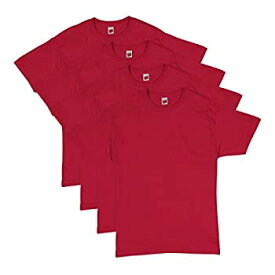 【中古】【輸入品・未使用】Hanes(ヘインズ) エッセンシャル半袖Tシャツ メンズ バリューパック 4枚セット US サイズ: XX-Large カラー: レッド