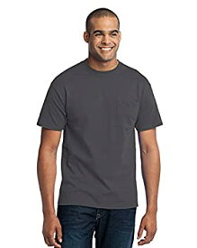 【中古】【輸入品・未使用】Port & Company メンズ トールサイズ 綿50/ポリエステル50 Tシャツ ポケット付き US サイズ: 4X Tall カラー: ブラック