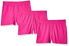 【中古】【輸入品・未使用】Hanes Little Girls ' Jersey Short (パックof 3?) US サイズ: L カラー: ピンク