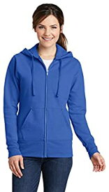 【中古】【輸入品・未使用】Port & Company Women's Classic Full-Zip Hooded Sweatshirt LPC78ZH