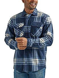 【中古】【輸入品・未使用】Wrangler オーセンティクス メンズ 長袖ヘビーウェイトフリースシャツ US サイズ: XX-Large カラー: ブルー