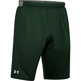 【中古】【輸入品・未使用】Under Armour Men's UA Locker 9" Pocketed Short (Large, Forest Green-White)