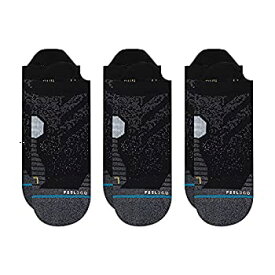 【中古】【輸入品・未使用】Stance Men's Run Tab ST 3-Pack Socks (Black, Medium)
