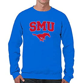 【中古】【輸入品・未使用】(X-Large) - Campus Colours SMU Mustangs Arch & Logo Gameday Crewneck Sweatshirt - Royal,