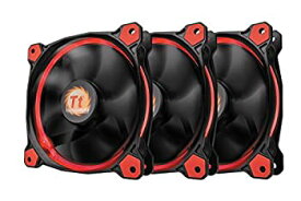 【中古】【輸入品・未使用】Thermaltake Riing 12 高静圧円形リング ブルーLEDケース/ラジエーターファン 防振マウントシステム付き トリプルパック冷却 CL-F055-PL12RE-A