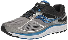 【中古】【輸入品・未使用】Saucony Men's Guide 10 Running Shoes, Grey Black, 11.5 W US