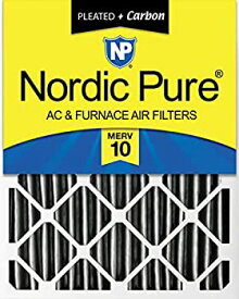 【中古】【輸入品・未使用】Nordic Pure 16?x 20?x 4pm10?C-1プリーツMERV 10?PlusカーボンAC炉フィルタ1パック、16?x 20?x 4?"