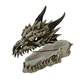 【中古】【輸入品・未使用】Pacific Giftware Stryker 喫煙ドラゴン 彫刻 小 お香立て [ホワイト]