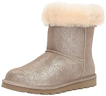 [Bearpaw] Womens Elle Suede Closed Toe Mid-Calf, Pewter Distressed, Size 6.0