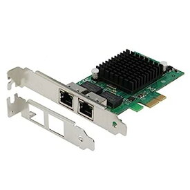 【中古】【輸入品・未使用】Sedna - PCIe X1 デュアル10/100/1000 Gbps イーサネットサーバーアダプター (Intel 82575EBチップセット) ロープロファイルブラケット付き