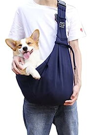 【中古】【輸入品・未使用】ペット 犬用キャリー ハンズフリー 調節可能なスリングバッグ 旅行 安全 ソフトポーチ トート 犬用キャリーキャリア