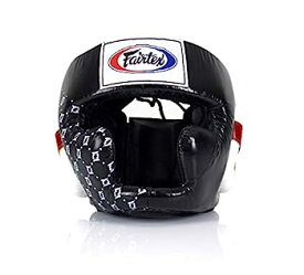 【中古】【輸入品・未使用】(M, Black Fairtex) - Fairtex Headgear Head Guard Super Sparring HG3, HG10, HG13 Diagonal Vision for Muay Thai, Boxing, Kickboxing