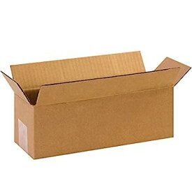 【中古】【輸入品・未使用】BOX USA 25 Pack of Long Corrugated Cardboard Boxes, 12" L x 4" W x 4" H, Kraft, Shipping, Packing and Moving