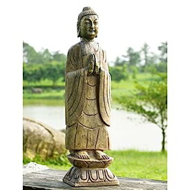 【中古】【輸入品・未使用】SPI Home 50720 瞑想 庭 仏陀 彫刻