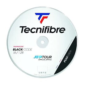 【中古】【輸入品・未使用】テクニファイバー(Tecnifibre) 硬式テニス ガット ブラックコード 200m ブラック 1.28mm TFR412