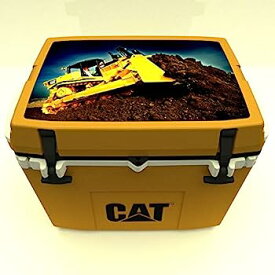 【中古】【輸入品・未使用】Caterpillar Cat Cooler with Bulldozer Lid Graphic, Cat Yellow, 27 Quart