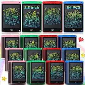 【中古】【輸入品・未使用】64ピース LCDライティングタブレット 子供用 バルク 8.5インチ カラフルな落書きパッド 再利用可能なスクリーンドローイングパッド 消せるペイン