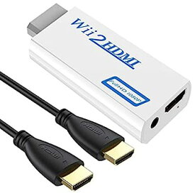 【中古】【輸入品・未使用】Wii - HDMIアダプター Wii - HDMIコンバーター Wii HDMIアダプター 3.5mmオーディオジャック&1080p 720p HDMI出力 すべてのWiiディスプレイモー